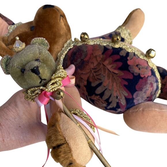 Handmade BALLARD BAINES BEAR CO JESTER Bear Plush Fully Jointed Posable 1990's - Picture 11 of 11